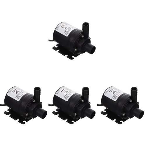 4Pièces Booster Dc 12V Noire Durable Silencieuse 1