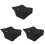 3Stk Universal Bag Oxford Stoff Staubschutz Schwarz 2