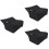 3Stk Universal Bag Oxford Stoff Staubschutz Schwarz 6