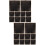 40Pièces Papier Noir Pour Cadeau Fleurs 4