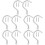 10Ensembles Crochets Confortables Billard Snooker Matériel 7