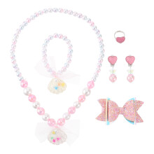 12Pièces Coffret Bijoux Enfants Bracelet Collier Pour Fêtes