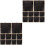 40Pièces Papier Noir Pour Cadeau Fleurs 7
