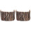 2Pièces Clôture En Bois Hamster Reptiles Durable Marron Clair 2