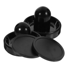 1Ensemble Palets Et Palettes Hockey De Table En ABS Noir Pour Loisirs