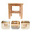 Chaise En Bois Naturel Beige, Siège Sûr Pour - 10