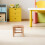 Chaise En Bois Naturel Beige, Siège Sûr Pour - 7