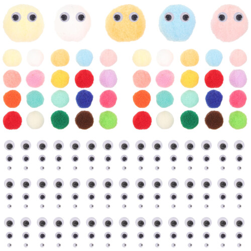 1Ensemble Pompons DIY Colorés En Nylon Pour Décoration Créative