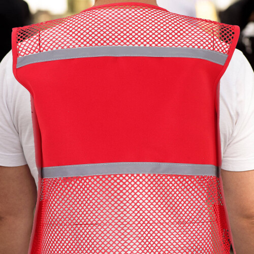 Vest For Women With Insect Protection Red Polyester 1pack 2