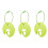 3Pièces Clip Pe Portable Résistant 6