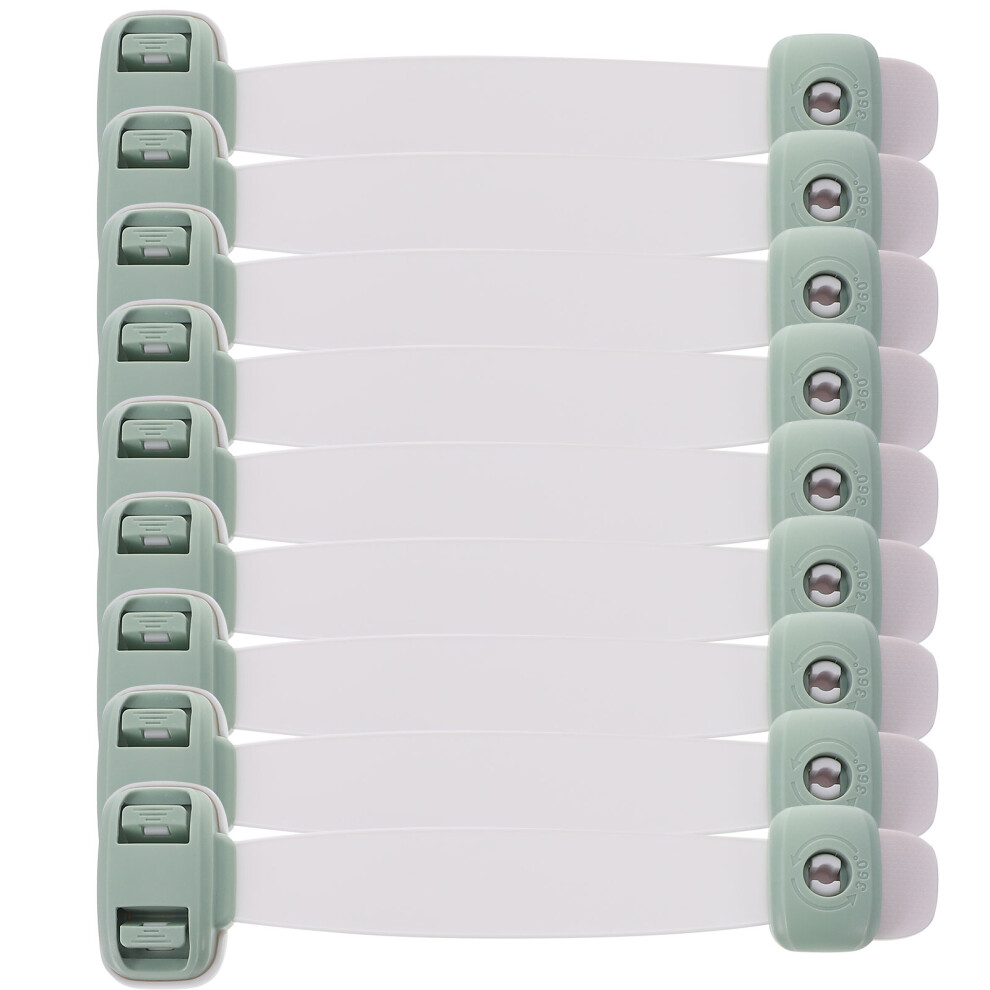 24Pcs Baby Proofing Locks Child Safety Adhesive Cabinet Locks Green Inoomp