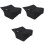 3Stk Universal Bag Oxford Stoff Staubschutz Schwarz 3