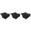 3Stk Universal Bag Oxford Stoff Staubschutz Schwarz 4