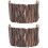 2Pièces Clôture En Bois Hamster Reptiles Durable Marron Clair 5