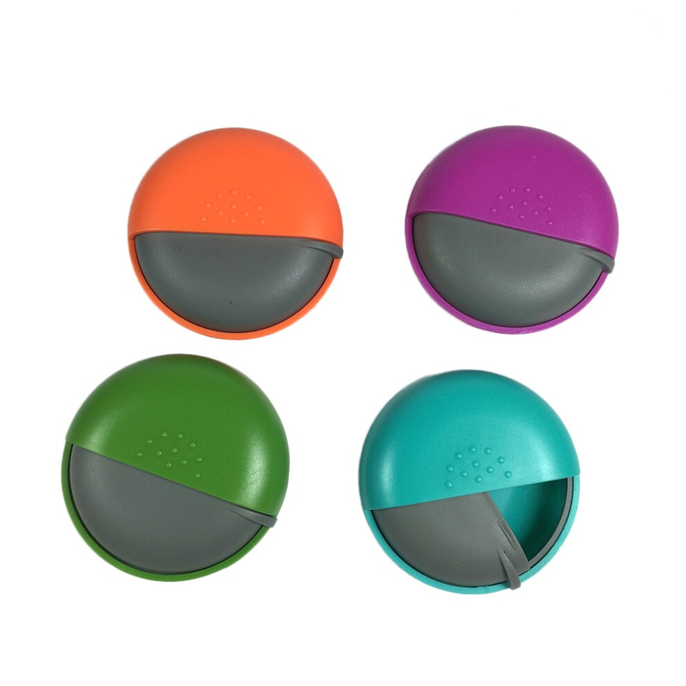 Inoomp 8Pcs Small Medicine Case Decorative Pill Organizer Assorted Colors
