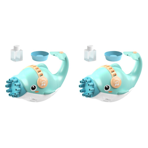 2Sets Delfijn Bubbelblazer Groen Voor Buiten, 10 Bubbelmachine 2