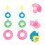 32 Pcs 4 Sizes Pompom Maker Fluff Ball DIY Craft Tool Kit 6