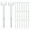 600Pcs White Nail Polish Brushes Soft Bristles Manicure Tool Durable 1