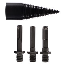 4 Sets Wood Splitter For Logs Splitting Drill Bit Firewood Tools