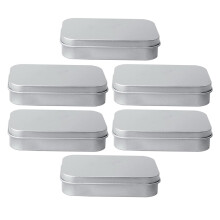 2 Pieces Candy Tin Box Rectangular Container Boxes With Lids Small
