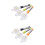 2 Pcs Egg Seperator Yoke Separator Divider Kitchen Cooking Gadget 5