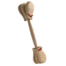 2St Kindvriendelijke Castanets Percussie Speelstukken Khaki