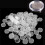 200Pcs 27Mm Plastic Transparent Coin Capsules Round Container 6