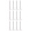 12Pcs White Mini Vernier Caliper Plastic Gauge for Precise Measurement 6