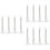 12Pcs White Mini Vernier Caliper Plastic Gauge for Precise Measurement 4