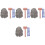 4Sets Treasure Digging Toy DIY Educational Archaeology Play Set 4