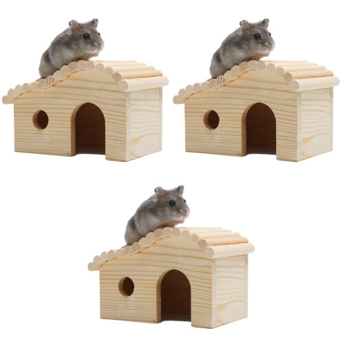 3St Huisje Hamsters En Lichtgeel 2