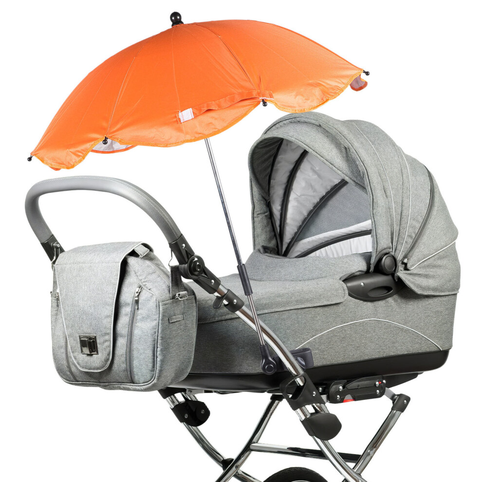 Ohphcall 4Pcs Push Chair Umbrella With Clamp Stroller Uv50 Sunshade