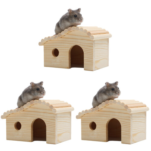 3St Huisje Hamsters En Lichtgeel 1