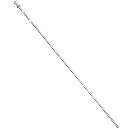 3Sets Easy Assembly Stainless Steel Flag Pole Set for 2