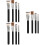12Pcs Black Cosmetic and Makeup Brushes for Foundation, Concealer Use 7