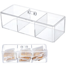 4Pcs Transparent Tea Bag Holder Organizer Box for Kitchen Storage
