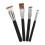 12Pcs Black Cosmetic and Makeup Brushes for Foundation, Concealer Use 10