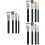 12Pcs Black Cosmetic and Makeup Brushes for Foundation, Concealer Use 6