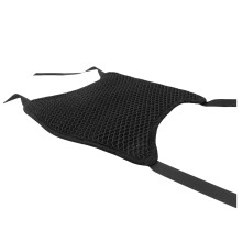 2Pcs Motorcycle Seat Massage Pad Breathable Mesh Cushion Black Cover