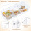 4Pcs Transparent Tea Bag Holder Organizer Box for Kitchen Storage 4