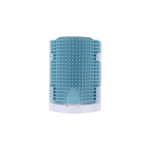 3Pcs Cat Self Groomer With Rubber Bristles Light Blue