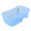 2Pcs Open Turtle Tank Sky-Blue Plastic Fish Tank Durable PP Material 1