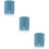 3Pcs Cat Self Groomer With Rubber Bristles Light Blue 8