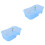 2Pcs Open Turtle Tank Sky-Blue Plastic Fish Tank Durable PP Material 3