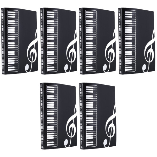 6St Praktische Zwarte Document Folder Voor Bescherming En 2