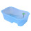 2Pcs Open Turtle Tank Sky-Blue Plastic Fish Tank Durable PP Material 8