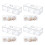 4Pcs Transparent Tea Bag Holder Organizer Box for Kitchen Storage 7