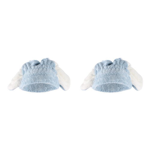 2Pcs Comfortable Cartoon Bathing Hat For Shower Home Use 2