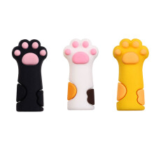 18St Meerkleurige Kattenpoot Nagelschaar Beschermhoezen Siliconen