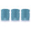 3Pcs Cat Self Groomer With Rubber Bristles Light Blue 3